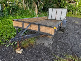 6.5'x16' Utility Trailer with Wood Deck