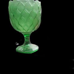 Vintage Emerald Green Glass 