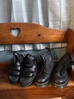 Dr. Martens Black Boots and Sandals Bundle
