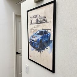 Nissan GTR R34 Skyline Wall Art
