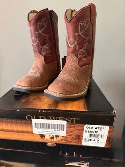 Old West Toddler Cowboy Boots Size 4