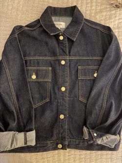 FRAME blue jean jacket size S OVERSIZED