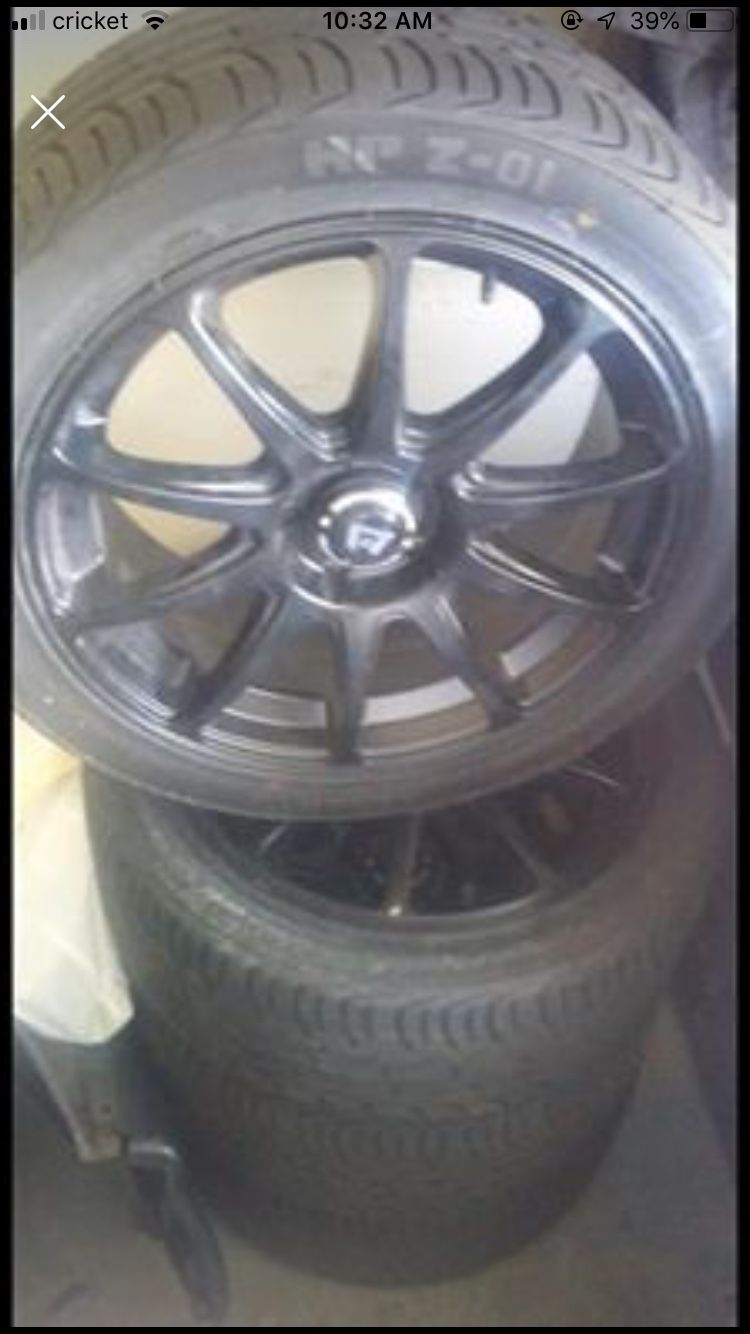 Racing rims and tires