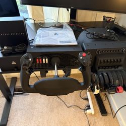 Flight Simulator Hardware Bundle – Honeycomb Alpha + Honeycomb Bravo + Logitech Rudder Pedals