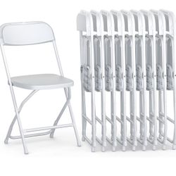NEW-10 Pack Foldable Plastic Chair