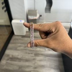 ct of diamonds 9 carats of sapphires 14k white gold Sapphire and diamond bracelet