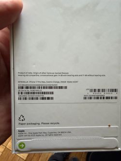 iPhone 17 Pro Max 256GB