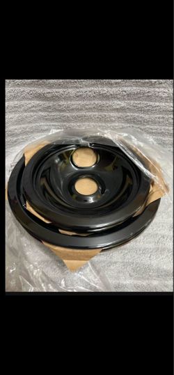 Black Stove Drip Pans Set Of 4