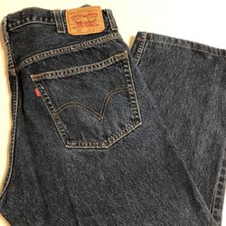 Levis 505  Blue Jeans Mens Denim Regular Fit Straight Leg Zip Fly 40 X 24.5