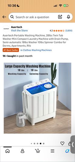 Portable washer & spin dryer