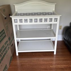 White Changing Table 