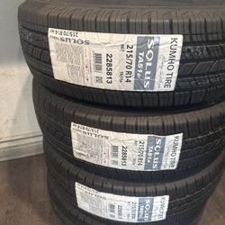 SET OF NEW TIRES, 215/70R14 KUMHO TIRES, INCLUDING MOUNTING AND BALANCING. ASK ME FOR ANY SIZE OR BRAND, LLANTAS NUEVAS