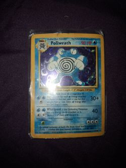 Poliwrath Holo Rare Pokémon Card Base Set