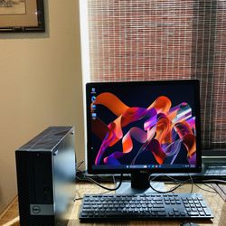 Desktop Package w/ Monitor, 128GB M.2 SSD + 500GB HD, Intel Core i5 @ 3.40GHz, Windows 11 Pro, MS Office 2024