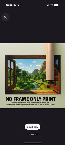 Very rare | Canvas Print | Minecraft poster | Shipped from Turkey
