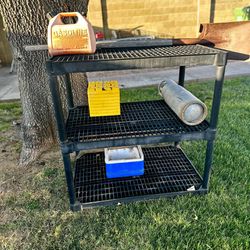 Heavy Duty Outdoor 3 Tier Shelving. 