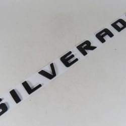 Chevy Silverado Emblem 07-19 Door/Tailgate Matte Black Badge Nameplate Letters
