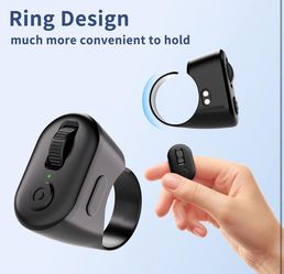 Tiktok Scrolling Ring, Page Turner for iPad & Android Tablet Ebook Reading, Bluetooth Connected, Remote Control for iPhone Series, iPad, Android Phone