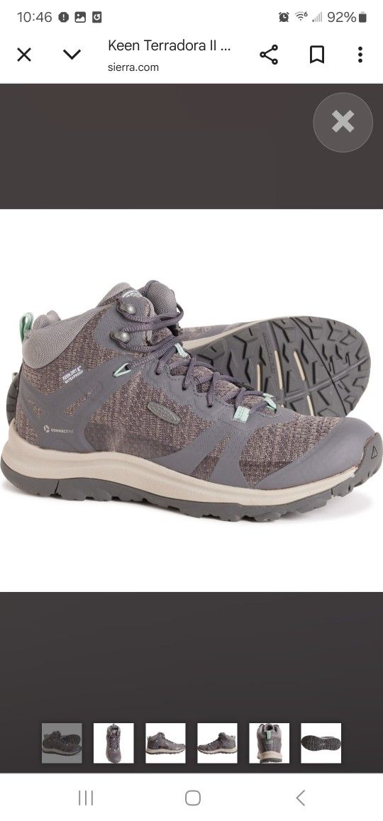 Women Keen 8.5 New Hiking Boots Grey Shoes