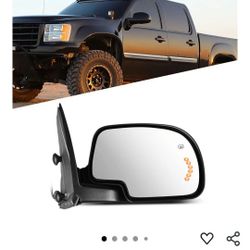 Passenger Side Mirror For 99 To 06 Chevy Or Gmc Truck Heated With Turn Signal 