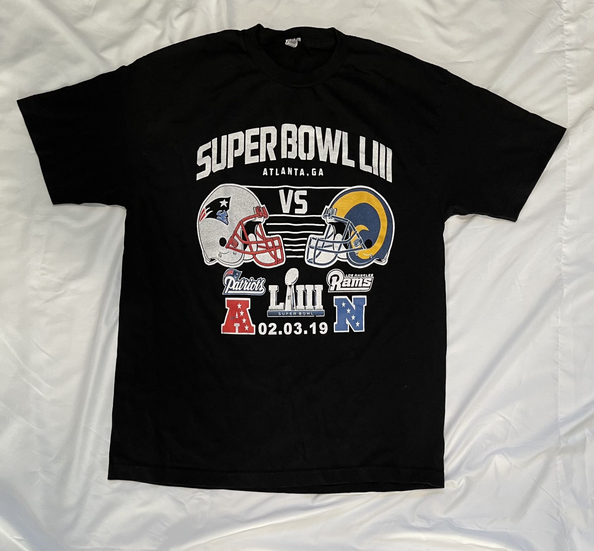 Rams VS Patriots Super Bowl LIII T-shirt Men’s Large