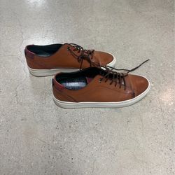 Ted Baker Duuke brown leather sneakers