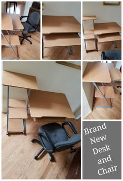 Brand new desk and chair