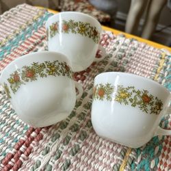 Vintage Pyrex Coffee Tea Cups