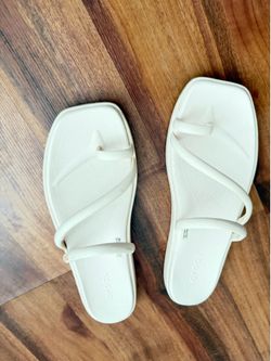White Crocs Size 10