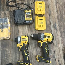 Dewalt 20v impact drill and 20v drill