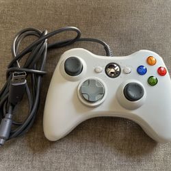 Generic Wired White Controller For The Microsoft Xbox 360! ~ Works Great! ~ LQQK