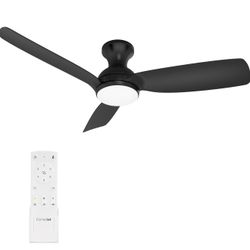 Consciot Ceiling Fan With Light, 44 Inch Low Profile Ceiling Fan with remote control, 6-speed choice, Reversible DC motor, 3CCT, Dimmable, Whisper, Ea