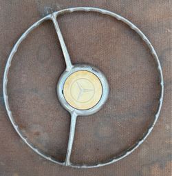 Mercedes W121 190SL 300SL W120 W180 Ponton Chrome Steering Wheel Horn Ring OEM