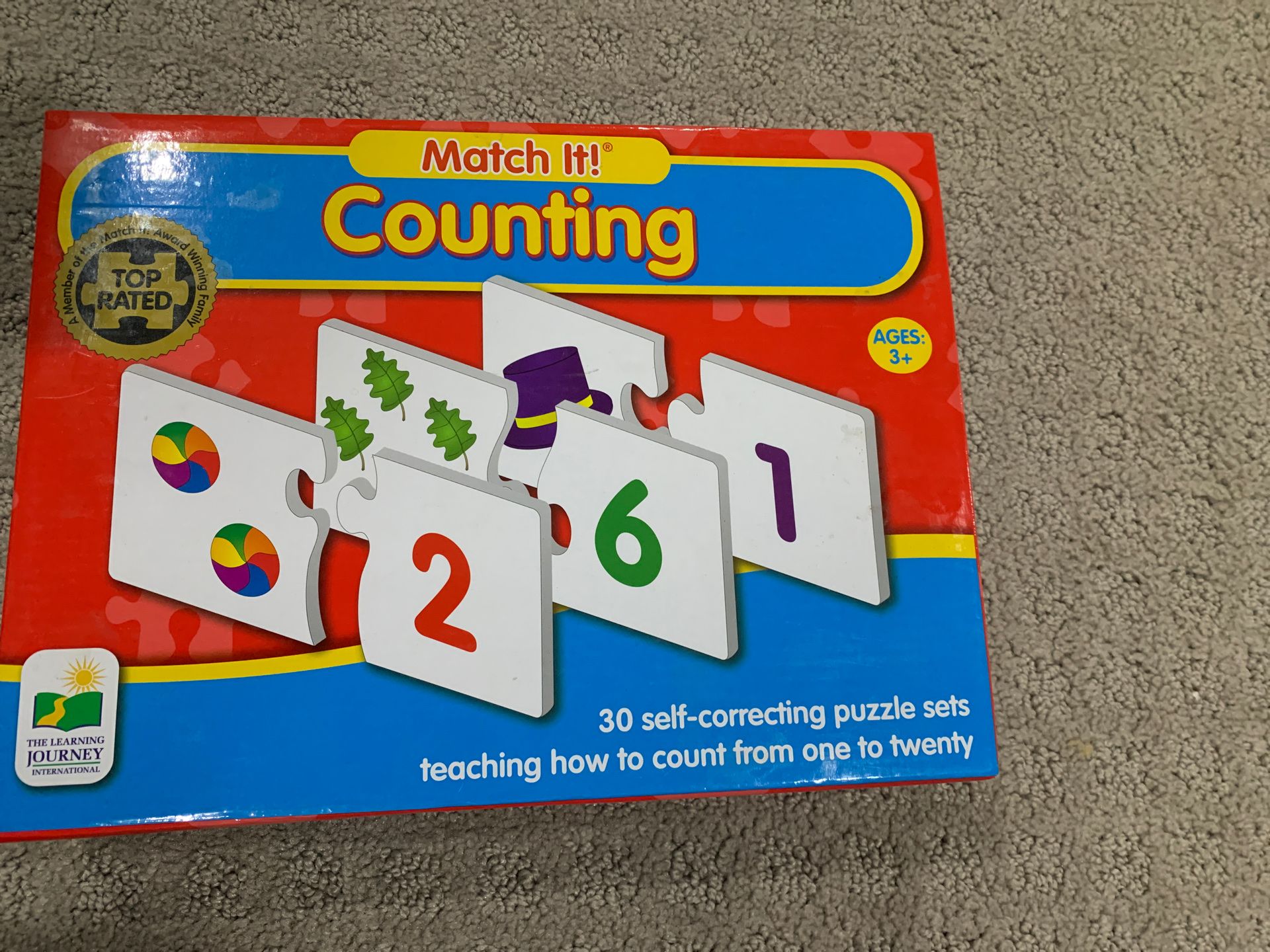 Matching counting game for kids