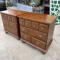 Two Oversized Nightstands / Bedside Tables - Local Pickup 