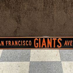 San Francisco Giants Metal Street Sign 