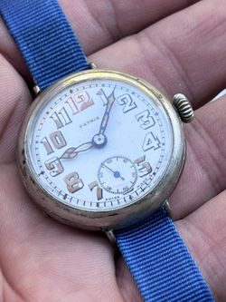 Patria Omega WW1 Military Trench Watch Great Original Condition