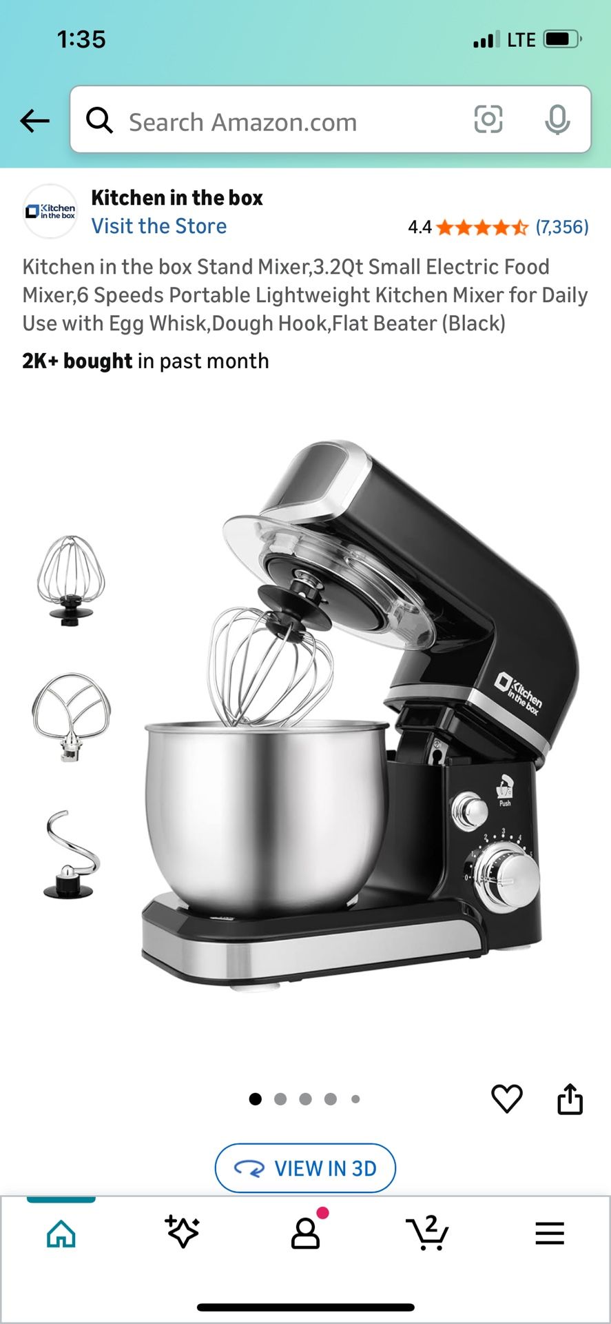 Kuppet Stand Mixer w/ 2 Attachments