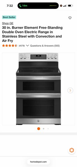 GE double electric oven