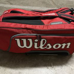 Tennis Bag With Equipment 