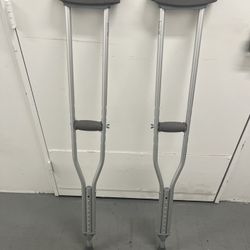 Underarm Adjustable Aluminum Crutches Adult