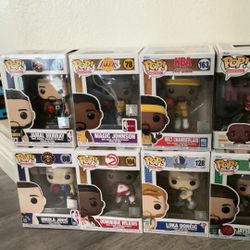 🏀 NBA Funko Pop Collection – 9 Figures (Legends & Rising Stars)