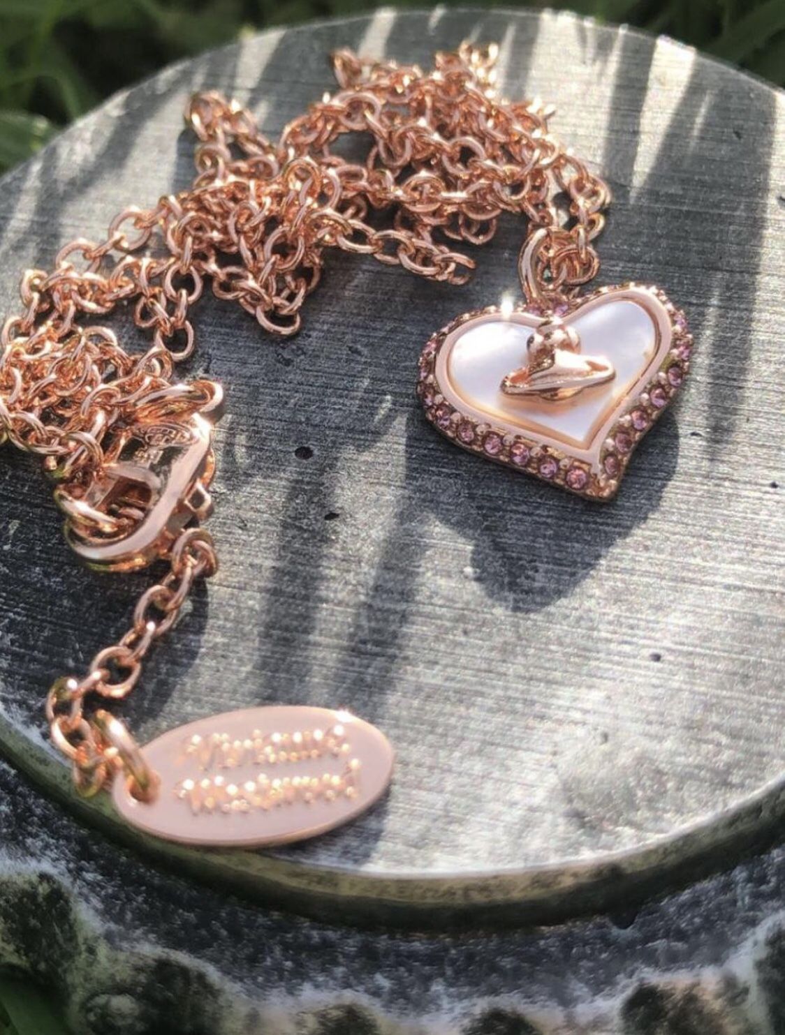 Vivienne Westwood Petra mini size heart Pendant.