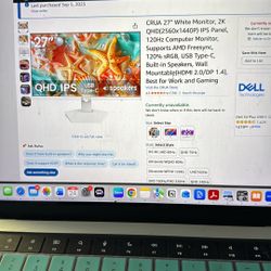 CRUA Work/Gaming monitor 27”