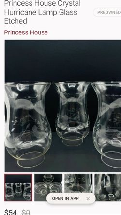 3 Princess house Voltive Candle Holders 20.00
