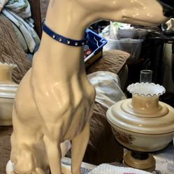 Life Size Porcelain Whippet