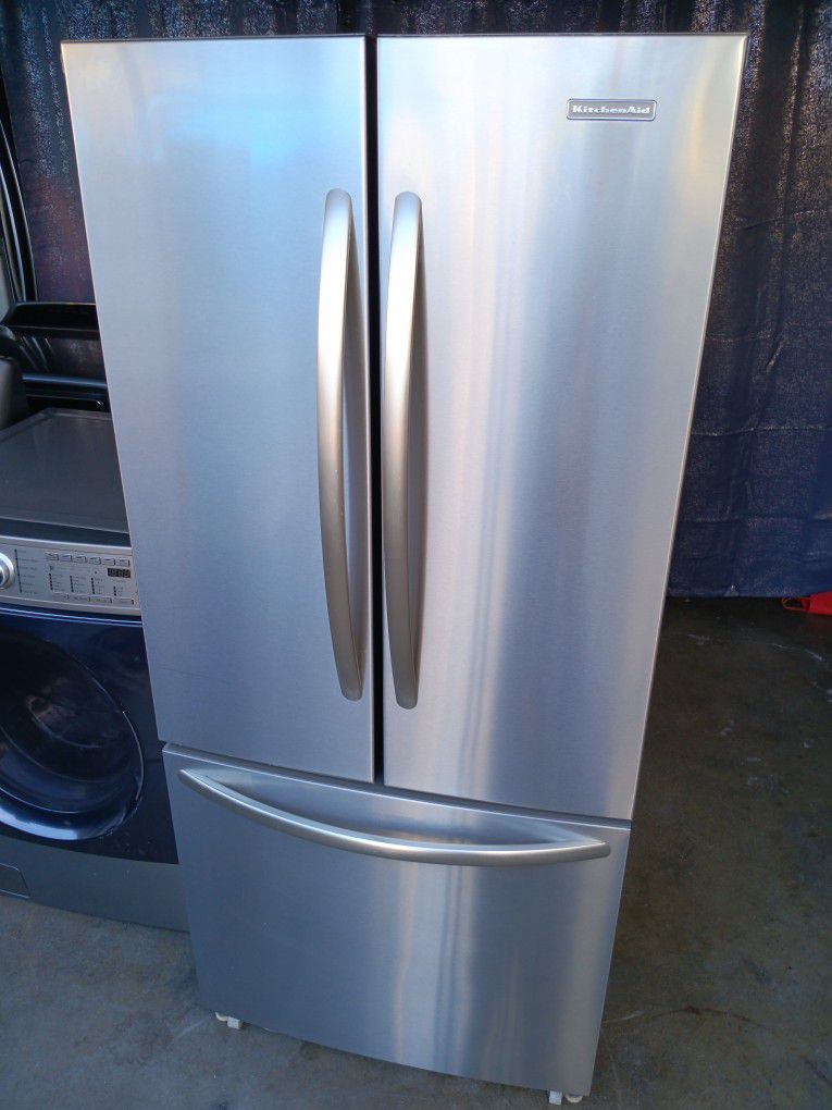 Kitchen Aid Refrigerator 30inche Wide 68inche Tall 
