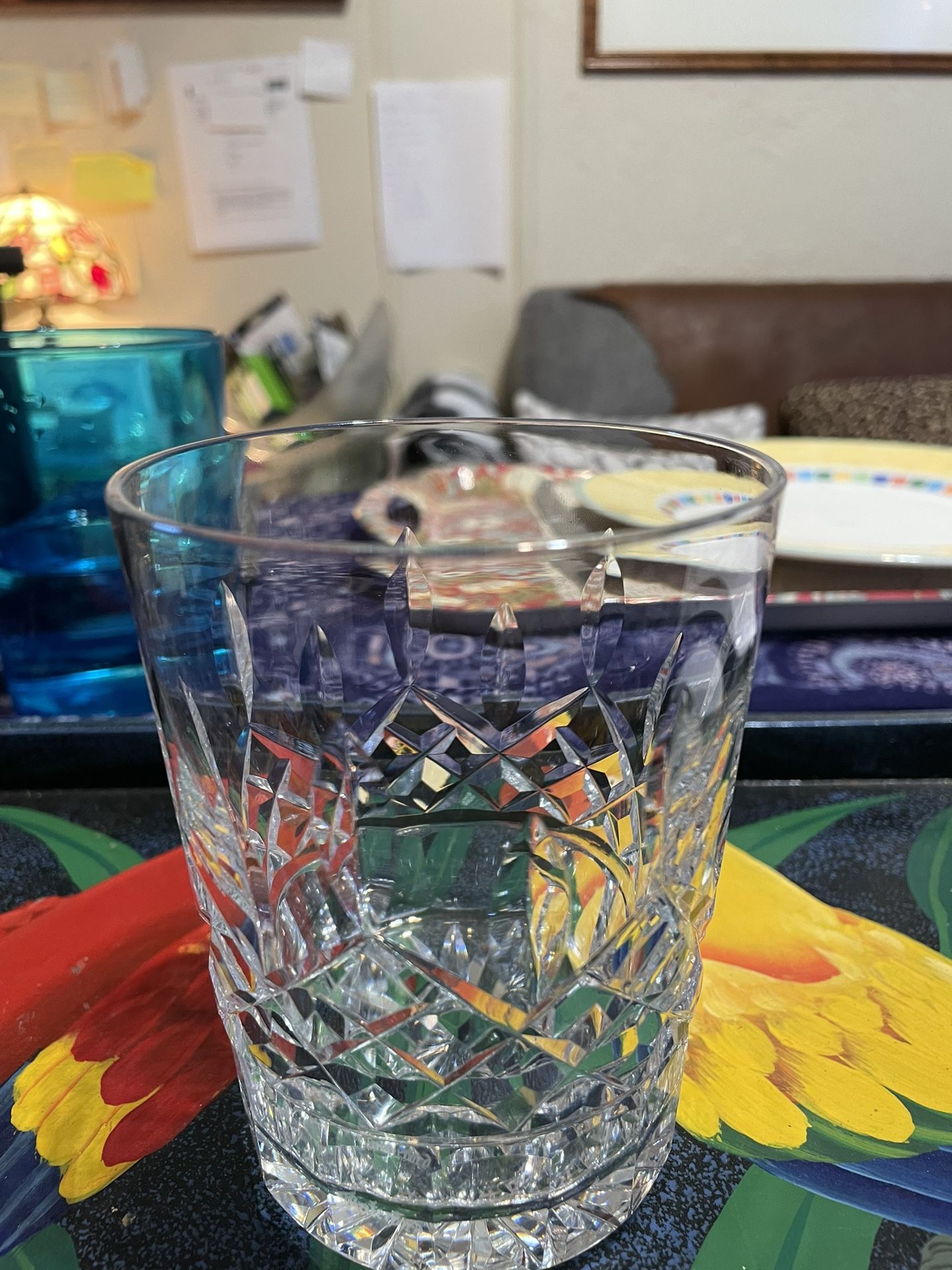WATERFORD CRYSTAL TUMBLER WHISKEY GLASSES LISMORE PATTERN