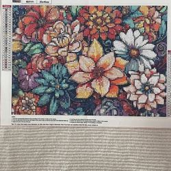 Diamond Artwork, Painting ,dots Flowers Artwork 