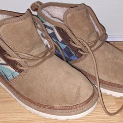 UGG Neumel Sierra Chestnut Suede Sheepskin Chukka Ankle Boots Shoes Size 9